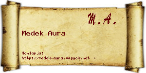 Medek Aura névjegykártya